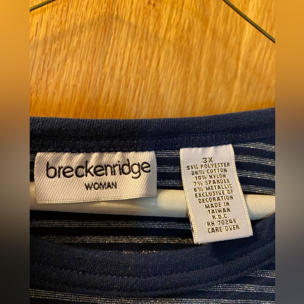 Woman’s nautical striped long sleeve shirt - Picture 3 of 3